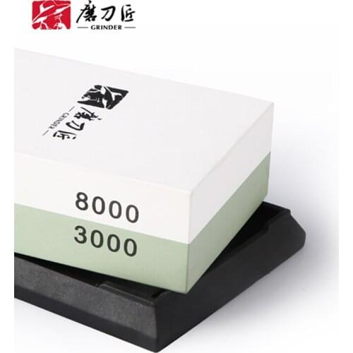 TAIDEA 3000/8000# corundum whetstone whetstone dual-purpose double-sided knife terrazzo whetstone anti-skid base sharpner