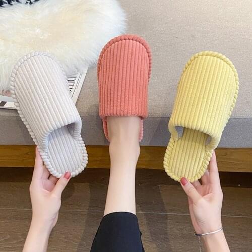 COOTELILI New Fashion Home Slippers Winter Shoes For Women 2021 Home Slippers Slippers Flats Keep Warm 5 Colors Size 36-41