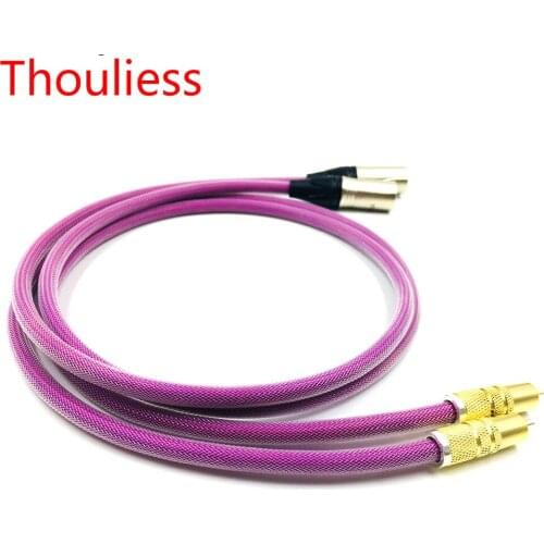 Thouliess Pair HIFI Cardas 2RCA Male to 2XLR Male Cable XLR Balanced Reference Interconnect Audio Cable with XLO HTP1 Cable