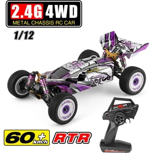Wltoys 124019 RTR 1/12 2.4G 4WD 60km/h Metal Chassis RC Car 550 Brushed Motor Off-Road Climbing Truck Kids Toys Christmas Gift