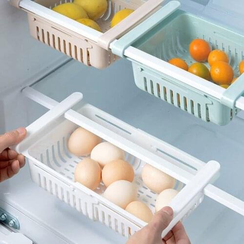 Office Drawer Type Table Bottom Multifunctional Storage Box Hanging Shelf Refrigerator Vegetable Sorting Storage Box