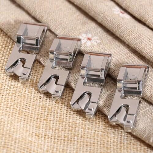 1Pc Useful Domestic Sewing Machine Rolled Hem Curling Presser Foot Feet for Singer Brothers JUKI Janome Sewing Tools & Accessory