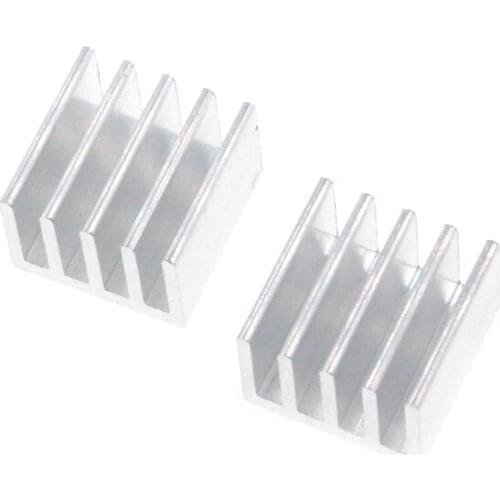 10pcs silvery 14*14*6MM Heatsink Cooling Fin Aluminum Radiator Cooler Heat Sink