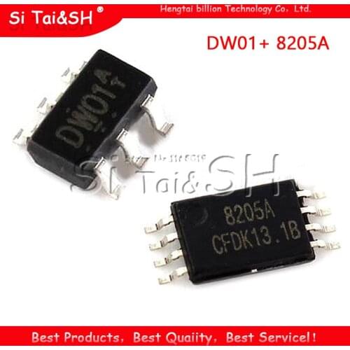 20pcs DW01+ 8205A combination SOP23-6 battery protection chip each 10pcs New Original