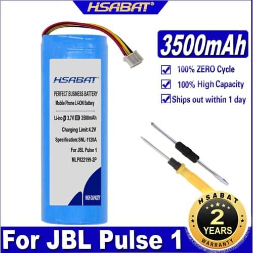 HSABAT 763098 MLP822199 3500mAh Speaker Battery for JBL Pulse 1 Batteries