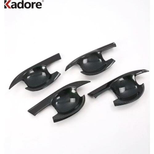 Styling Car Accessories For Nissan Altima 2019 2020 ABS Carbon Fiber Side Door Handle Bowl Cover Trim Car Sticker Decoration