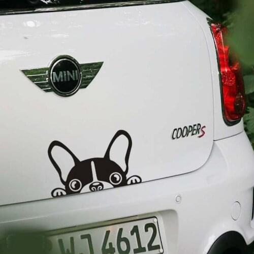 Aliauto Car-styling Lovely Dog Peeping Car Sticker And Decal Accessories For Volkswagen Ford Focus 2 3 Mazda Peugeot 20 307 Kia