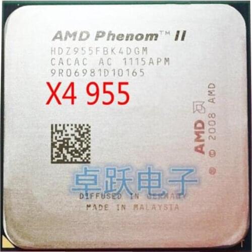 AMD Phenom II X4 955 CPU Processor Quad-Core (3.2Ghz/6M /125W ) Socket AM3 working 100% Free Shipping