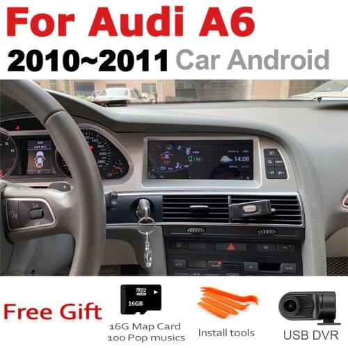 Car Android Multimedia player For Audi A6 4F 2010~2011 MMI 2G MMI 3G GPS Navi Map Stereo Bluetooth IPS Screen RAM 4G ROM 32G