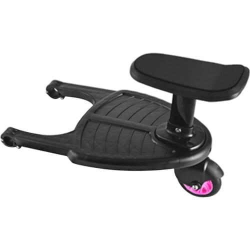 Kids Buggy Wheel Board Stroller Step Stand Ride On Boards Plate Detachable Seat