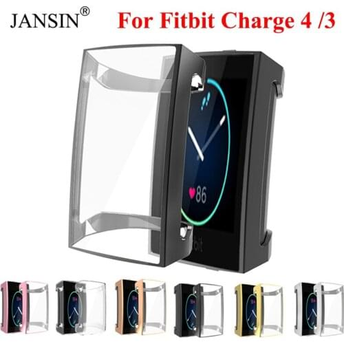 Screen Protector Case For Fitbit Charge 4 Watch Case TPU Protective Cases Frame For Fitbit Charge 4 3 Smart Bracelet Cover Shell