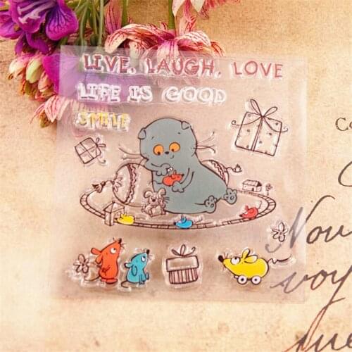 Hot selling Villain toy transparent clear stamp / silicone seal roller stamp DIY scrapbook album / card production