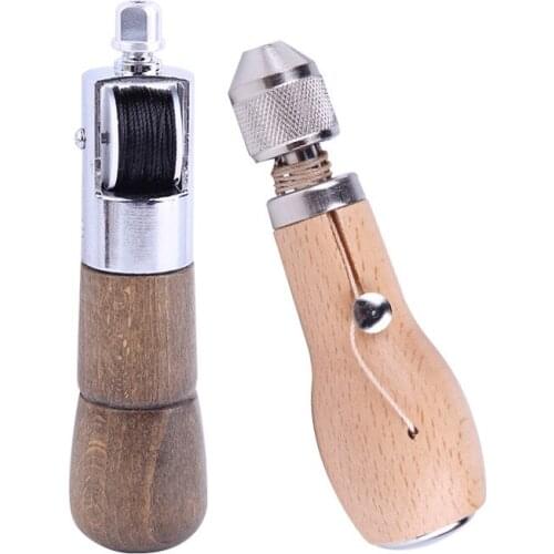 DIY Leather Sewing Tool Leather Hand Sewing Machine Waxed Thread Leather Edge Stitching Leather Carving Suture Tools