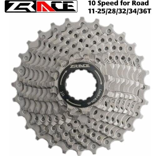 ZRACE Bicycle Cassette 10 Speed Road Bike Freewheel 11-25T / 28T / 32T / 34T / 36T, Compatible with Tiagra ZEE SAINT