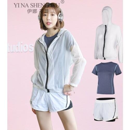 High Waist Three Piece Yoga Set Sportswear for Women Sports Shorts Fitness Clothing Women Sports Shorts Gym Workout Tops Women