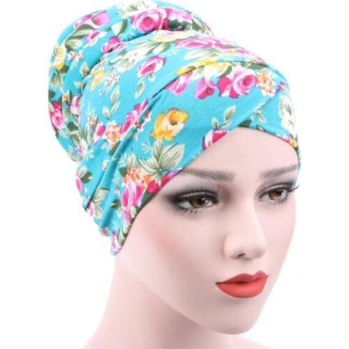 Leopard Print Muslim Fashion Womens Hijabs Muslim Cotton Cover Inner Cap Islamic Head Wear Hat Under Scarf