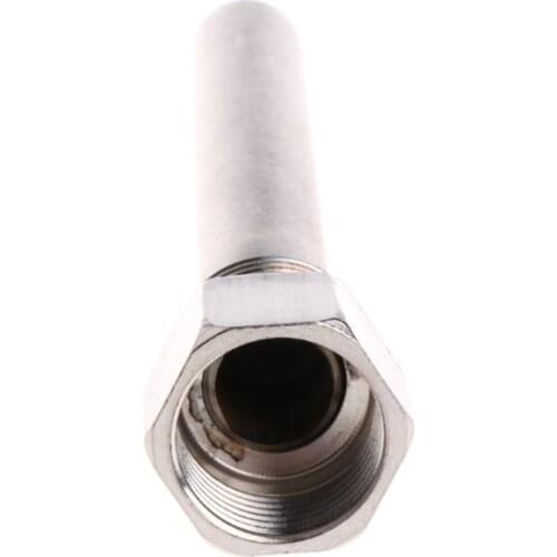 Stainless Steel Thermowell 1/2" NPT Threads 130mm Long For Temperature Sensors