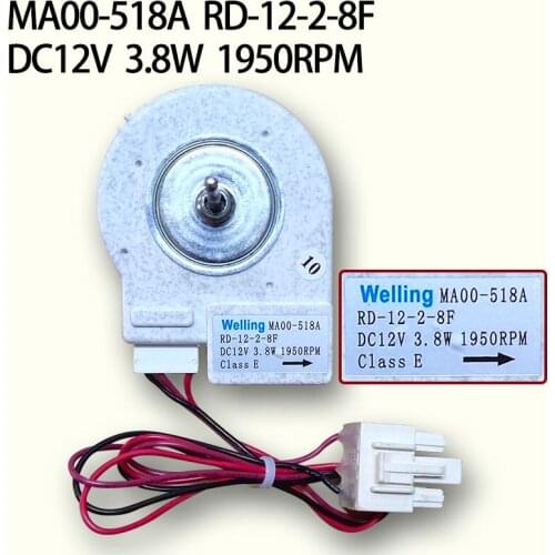 New for midea refrigerator BCD-320WGPMA BCD-320WTPMA RD-12-2-8F MA00-518A dc 12v refrigeration freezer fan motor parts