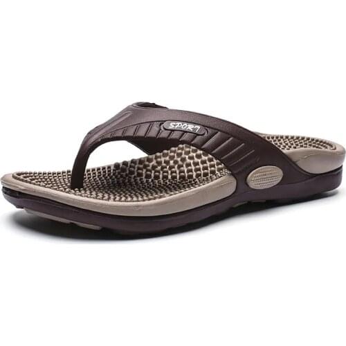 2021 Summer New Fashion Massage Flip Flops Mens Slippers Outdoor Beach Sandals Comfortable Casual Shoes Non-Slip Flip Flops Men
