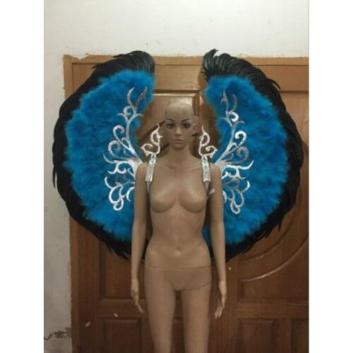 Feather clothing Stage performance catwalk carnival Headdress flower pubs party Mens wear womens clothing