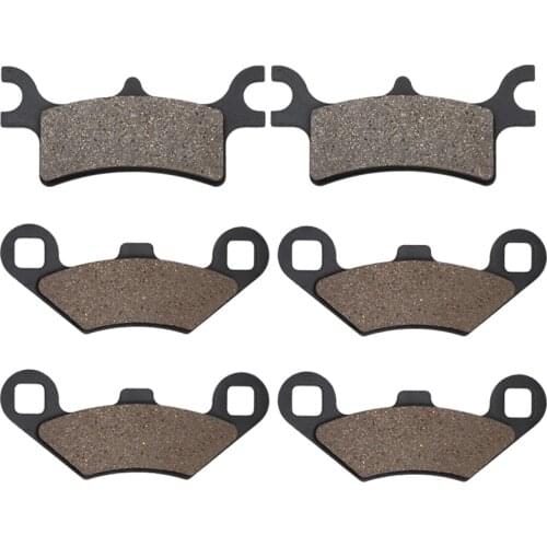 Cyleto Motorcycle Front and Rear Brake Pads for POLARIS Scrambler 500 2 x 4 2007-2008
