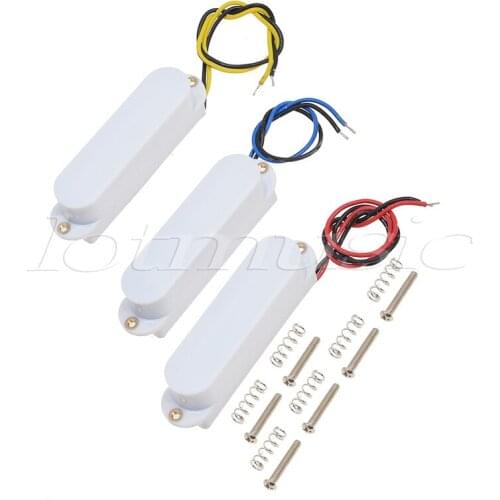 Single Coil Pickup for Electric Guitar Parts Accessories Bridge Neck Middle Set Black White