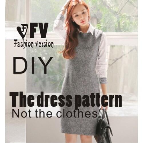 Dresses Sewing Pattern Template Cutting drawing Clothing DIY ((Not selling clothes)) BLQ- 149