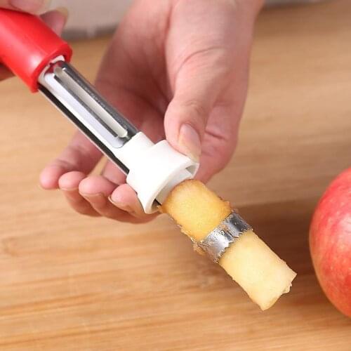 Dropshipping Stainless Steel Apple Corer, Pear Fruit Corer, Fruit Core Extractor, Two-in-one Shrink Fruit Peeler Core Remover