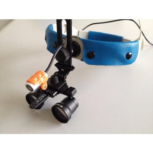 TAOS variable magnification Z10 2.5x to 3.20x medcial surgical dental loupes + Led headlamp with headband