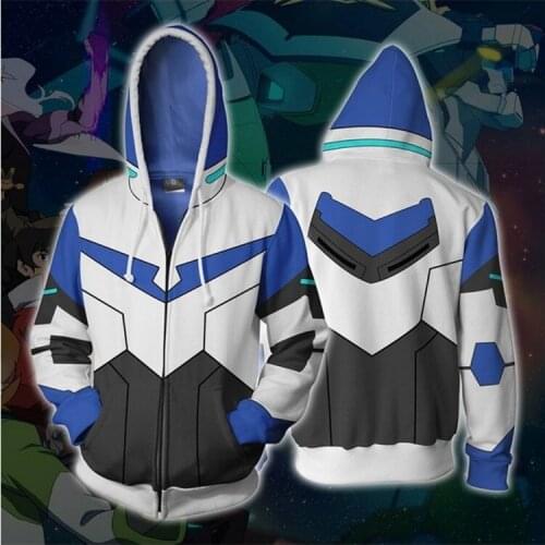 Voltron Legendary Defender 3D Print Coat Jacket Hoodies Sweatshirts Cosplay Hooded Casual