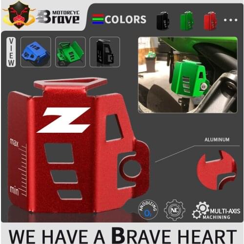 4 Colors Motorcycle Rear Fluid Reservoir Guard Cover Protector For KAWASAKI Z750 Z400 Z900 Z800 Ninja 250 300 400 Z 750 800 900