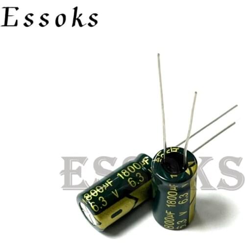 10pcs Electrolytic Capacitor 6.3V1800UF 6.3V 1800UF 8X16 mm High Frequency Low ESR Aluminum Capacitors