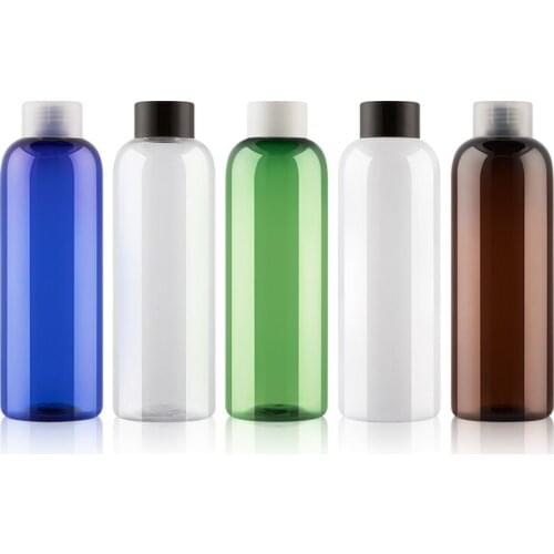 12pcs 500ml Double Deck Screw Cap Bottle,Essence Oil Bottle,Make up Shampoo Bottling,Empty Plastic Cosmetic Container