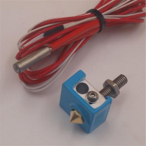 12V/24V MK8 hotend kit 0.4mm ptfe linear tube throat with silicone sock for REPLICATOR Reprap prusa Anet 3D printer