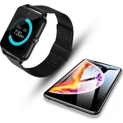 2021 Bluetooth Connectivity Phone Smartwatch Z60 Sim Card Slot Push Message Facebook Whatsapp Twitter Smart Watch