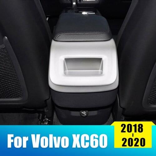 ABS Car Styling Rear Air Conditioning Vent Outlet Protective Trim Cover Sticker For Volvo XC60 2018 2019 2020 Auto Accessories