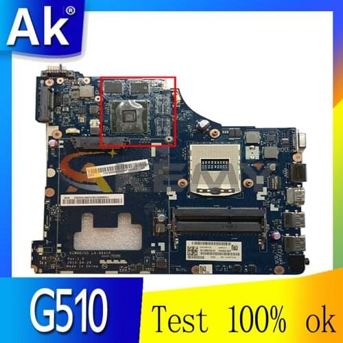 Akemy For Lenovo G510 VIWGQ/GS LA-9641P Laptop Motherboard PGA947 HM87 DDR3 Standalone Graphics Card 100% Test Work