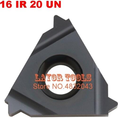 Free Shipping 16 IR 20 UN Indexable Carbide Threading Inserts for Threaded Lathe Tool Holder