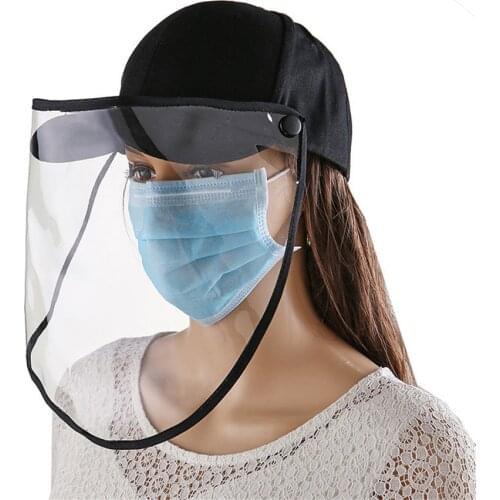 Band New Men Women Anti-fog Baseball Cap Unisex Sunscreen Dustproof Outdoor Hat Windproof Removable Visor Protective Caps