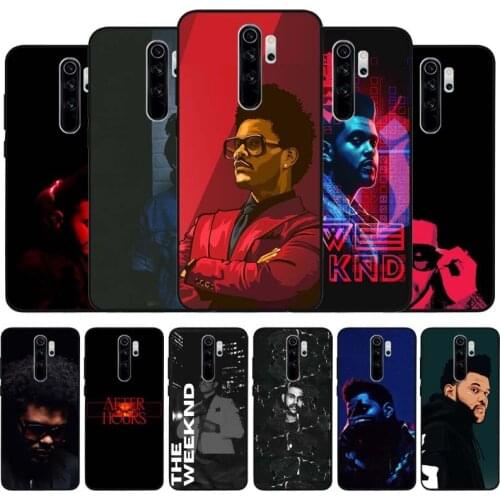 The weeknd black Silicone Phone Case For Redmi note 9 8 7 Pro S 8T 7A Cover