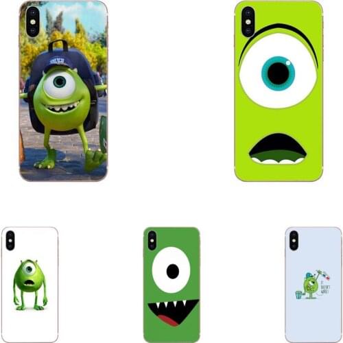 For iPhone SE2020 11 Plus Pro X XS Max XR 8 7 6S SE 4S 5 5C 5S TPU Fashion Cute Monsters University Mike Wazowskis