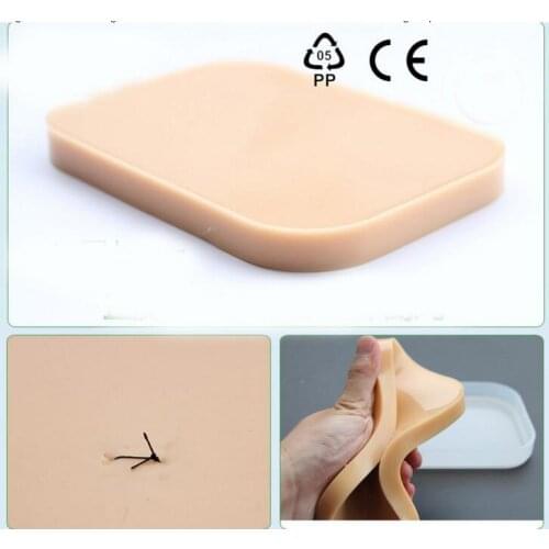 Surgical sutured training skin module simulation skin model Silicone skin model surgical practice 15*11*2cm free shipping