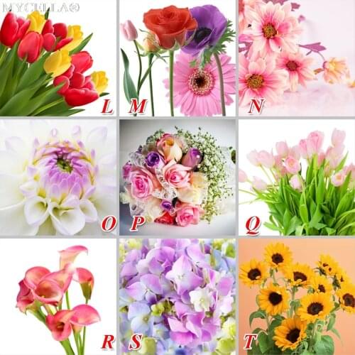Flowers Full Drill Diamond Painting Cross Stitch Diamond Embroidery Tulip Pattern Of Rhinestones Home Decor Christmas Gift
