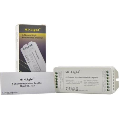 Mi light 4-Channel Led Amplifier Controller DC12V/24V 15A Led RGB RGB strip light Amplifier