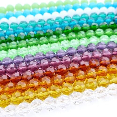 Wholesale 6/8/10/12mm Crystal 5000 Round faced Beads Top Quality Free shipping basic colors-1