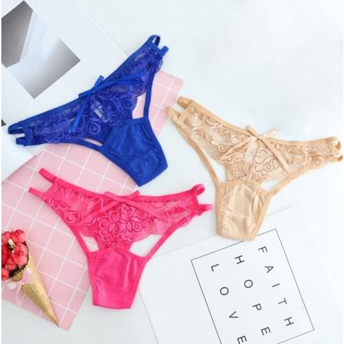 Fashion Sexy Seamless Lace Underwear T Panties G String Womens Briefs Calcinha Lingerie Tanga Thong