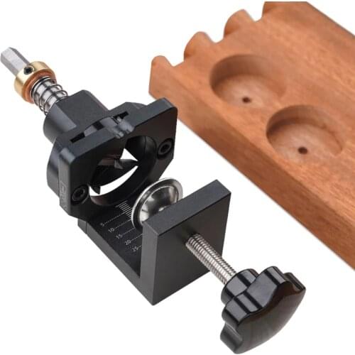 35mm Hinge Boring Jig Precision Hole Drilling Guide Locator with Forstner Bit Door Cabinets Hinge Hole Opener Woodworking Tools