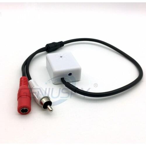 RCA Male High Quality Mini AUDIO CCTV Microphone MIC For Security DVR IP Camera Audio Monitor Sound pickup Head