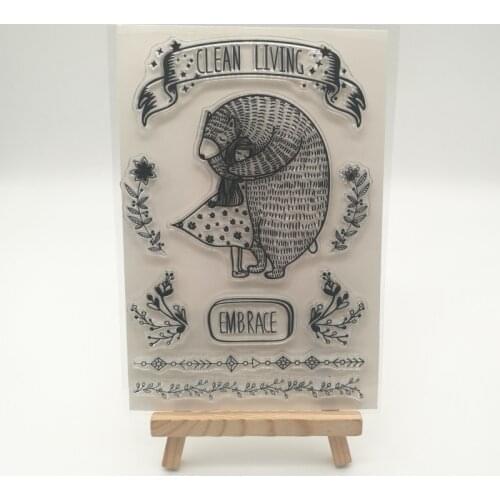 Cute embrace transparent stencil for DIY Scrapbooking photo album decorative sheets heart