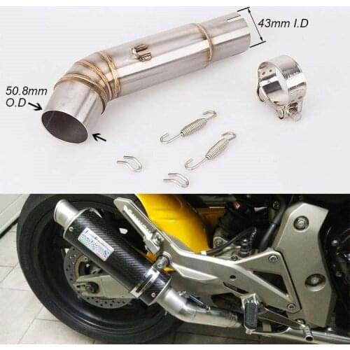 Motorcycle Exhaust middle pipe Connect Pipe Muffler Escap link pipe section adapter pipe for Honda CB600F CB 600F Hornet Slip-on